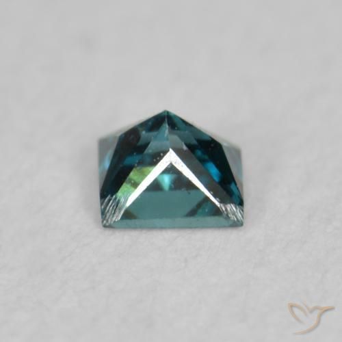 Diamant Bleu naturelle Carré, 0.07 ct, VS