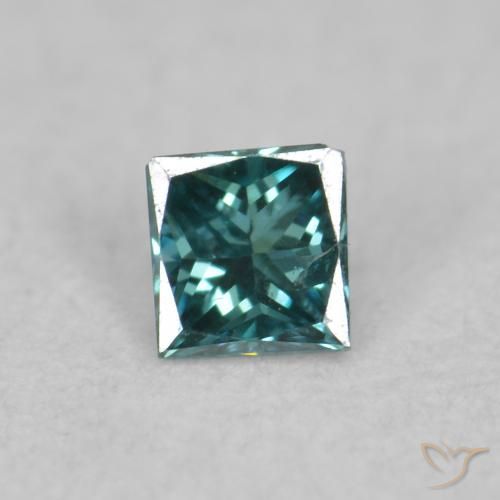 0.05ct Naturel Bleu Diamant, Carré, VS