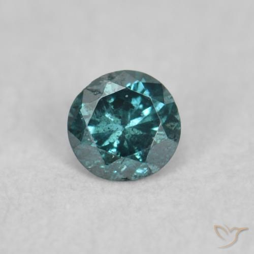 0.05ct Naturel Bleu Diamant, Tour, SI