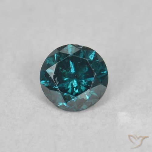 0.06ct Naturel Bleu Diamant, Tour, SI