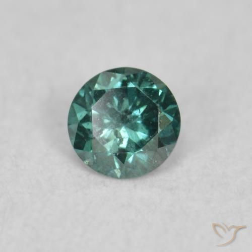 Diamant Vert naturelle Tour, 0.05 ct, SI