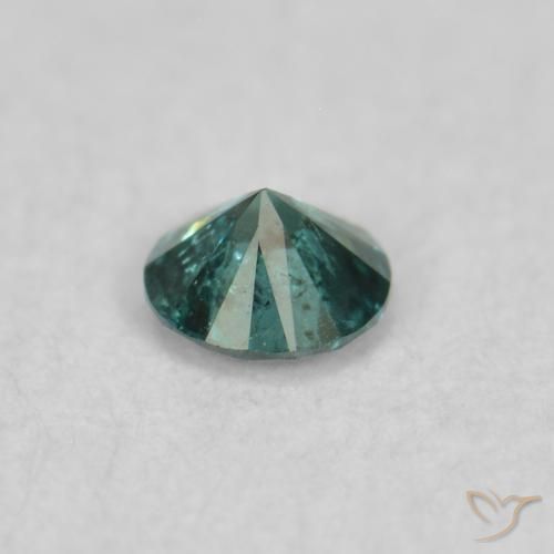 Diamant Vert naturelle Tour, 0.05 ct, SI