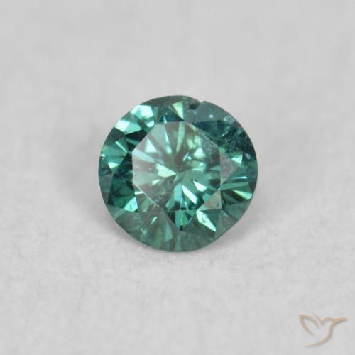 Diamant Vert naturelle Tour, 0.05 ct, SI