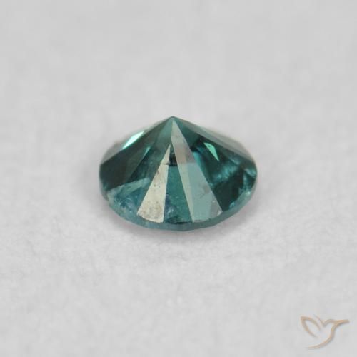 Diamant Vert naturelle Tour, 0.05 ct, SI