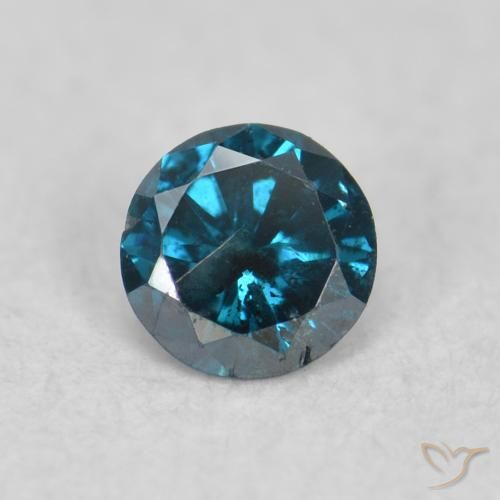 0.07ct Naturel Bleu Diamant, Tour, SI