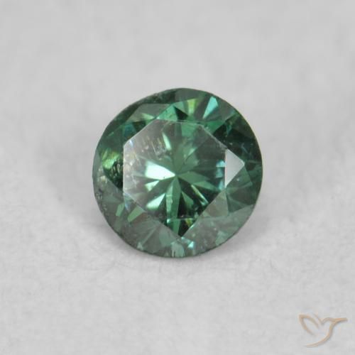 Diamant Vert naturelle Tour, 0.05 ct, VS-SI