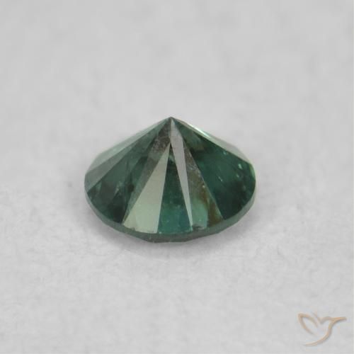Diamant Vert naturelle Tour, 0.05 ct, VS-SI