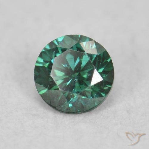 Diamant Vert naturelle Tour, 0.04 ct, VS-SI