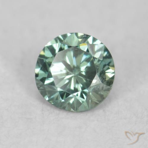 Diamant Vert naturelle Tour, 0.08 ct, VS-SI