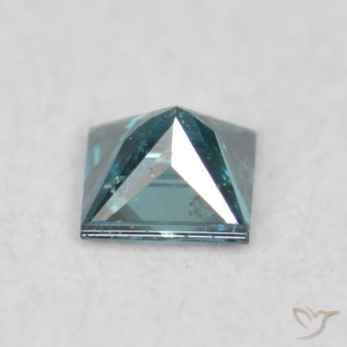 Diamant Bleu naturelle Carré, 0.04 ct, VS