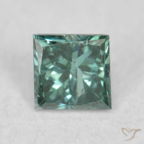 0.08ct Naturel Vert Diamant, Carré, VS