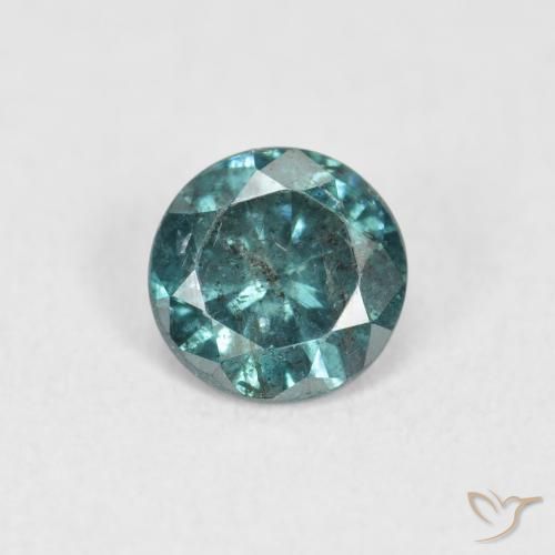 0.38ct Naturel Bleu Diamant, Tour, SI