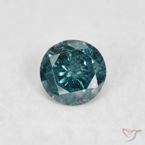 0.07ct Naturel Bleu Diamant, Tour, SI
