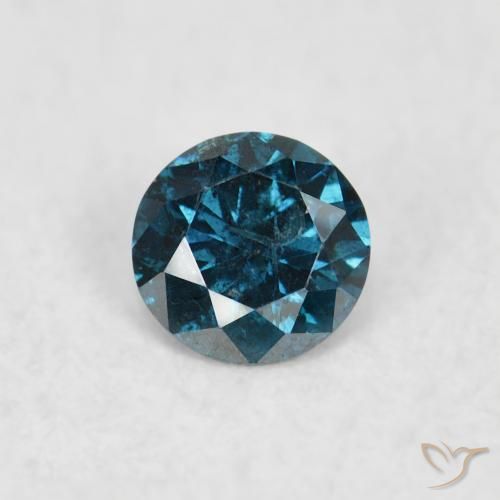 0.07ct Naturel Bleu Diamant, Tour, SI