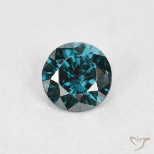 0.07ct Naturel Bleu Diamant, Tour, SI