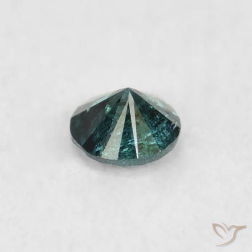 Diamant Vert naturelle Tour, 0.07 ct, SI