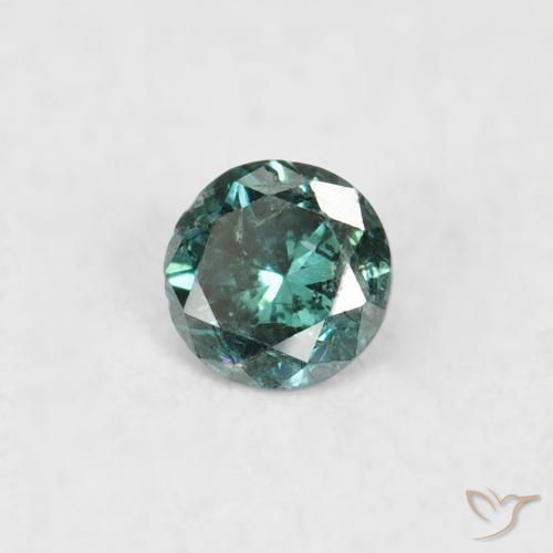 Diamant Vert naturelle Tour, 0.06 ct, SI