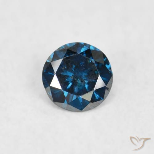 0.06ct Naturel Bleu Diamant, Tour, SI