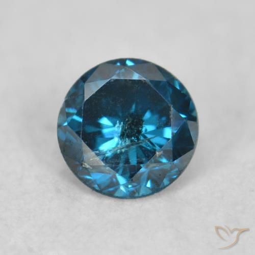 0.09ct Naturel Bleu Diamant, Tour, VS