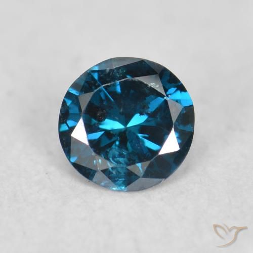 0.06ct Naturel Bleu Diamant, Tour, VS