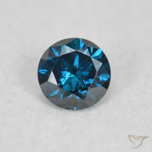 0.05ct Naturel Bleu Diamant, Tour, VS