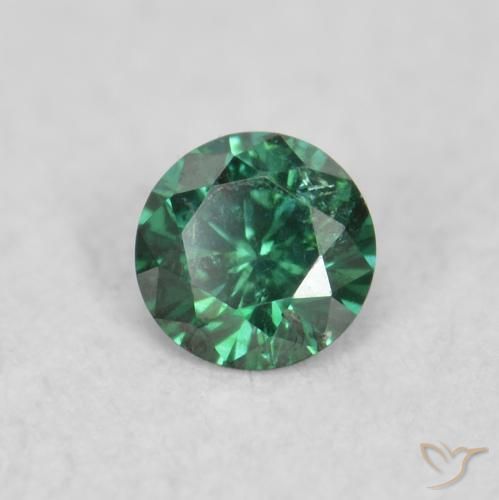 Diamant Vert naturelle Tour, 0.05 ct, VS