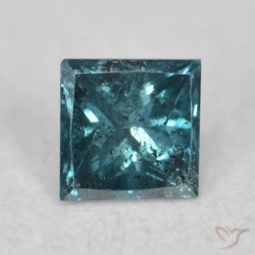 0.08ct Naturel Bleu Diamant, Carré, VS
