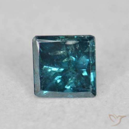 0.04ct Naturel Bleu Diamant, Carré, VS