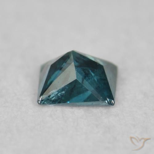 Diamant Bleu naturelle Carré, 0.04 ct, VS