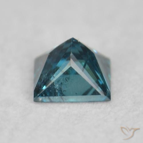Diamant Bleu naturelle Carré, 0.07 ct, VS