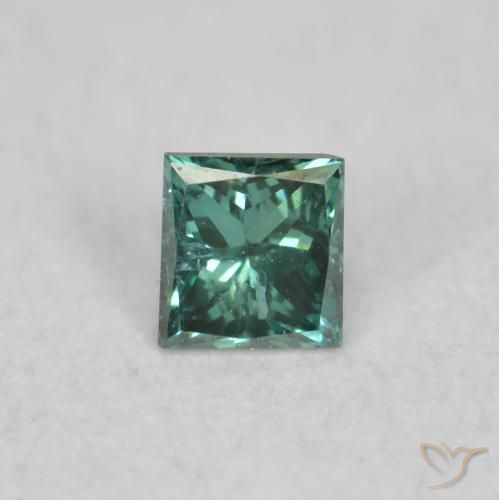 0.04ct Naturel Vert Diamant, Carré, VS-SI