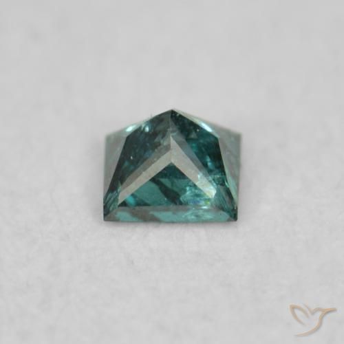 Diamant Vert naturelle Carré, 0.04 ct, VS-SI