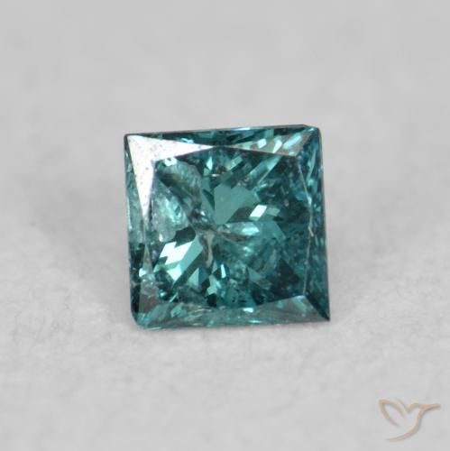 0.03ct Naturel Vert Diamant, Carré, VS-SI