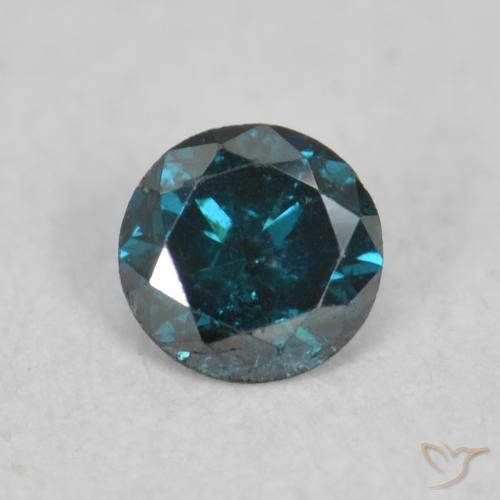 0.08ct Naturel Bleu Diamant, Tour, VS-SI