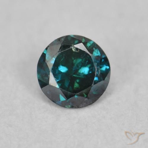 0.06ct Naturel Bleu Diamant, Tour, SI