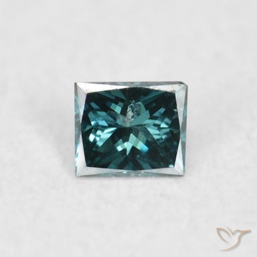 0.03ct Naturel Bleu Diamant, Carré, VS