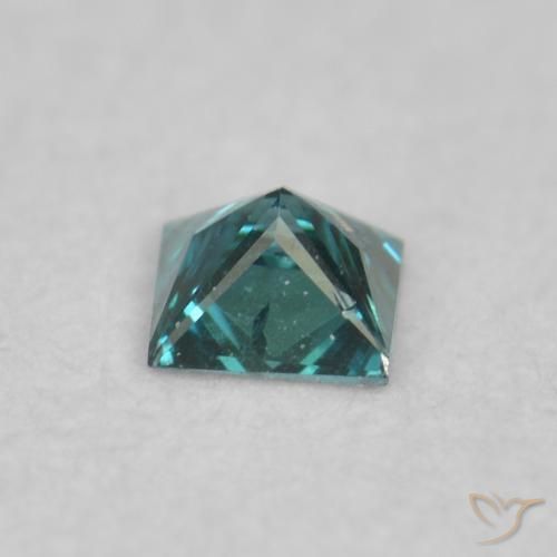 Diamant Bleu naturelle Carré, 0.03 ct, VVS-VS