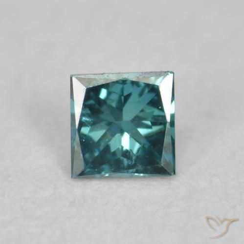 0.04ct Naturel Vert Diamant, Carré, VVS-VS