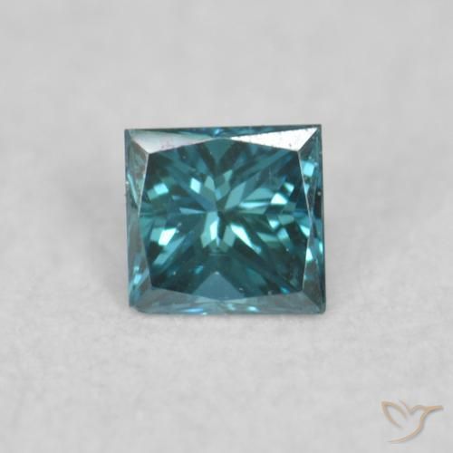 0.04ct Naturel Bleu Diamant, Carré, VVS-VS