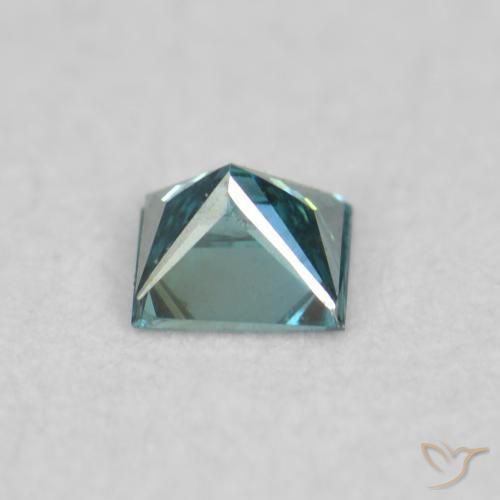 Diamant Bleu naturelle Carré, 0.04 ct, VVS-VS