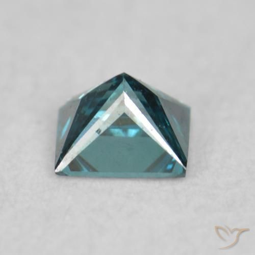 Diamant Bleu naturelle Carré, 0.07 ct, VVS-VS