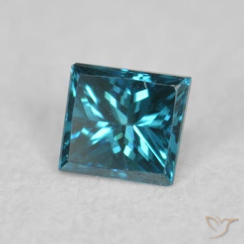 Diamant Bleu naturelle Carré, 0.06 ct, VVS-VS