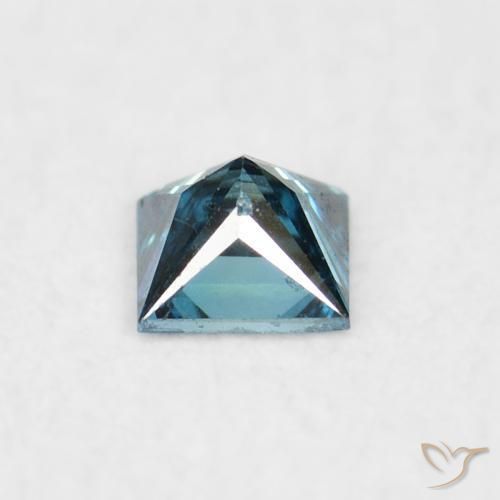 Diamant Bleu naturelle Carré, 0.06 ct, VVS-VS