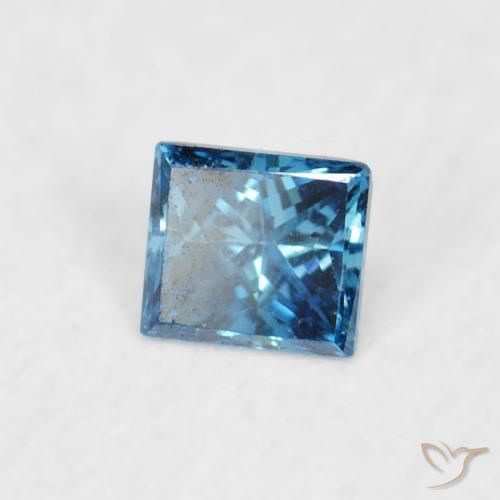 Diamant Bleu naturelle Carré, 0.05 ct, VVS-VS
