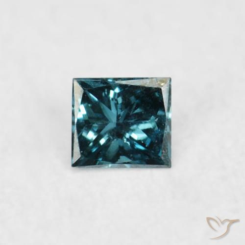 0.03ct Naturel Bleu Diamant, Carré, VVS-VS