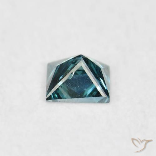 Diamant Bleu naturelle Carré, 0.03 ct, VVS-VS