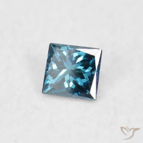 Diamant Bleu naturelle Carré, 0.02 ct, VVS-VS