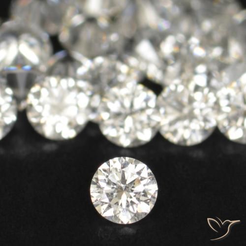 Diamant blanc de 0,03 ct, rond, VS-SI