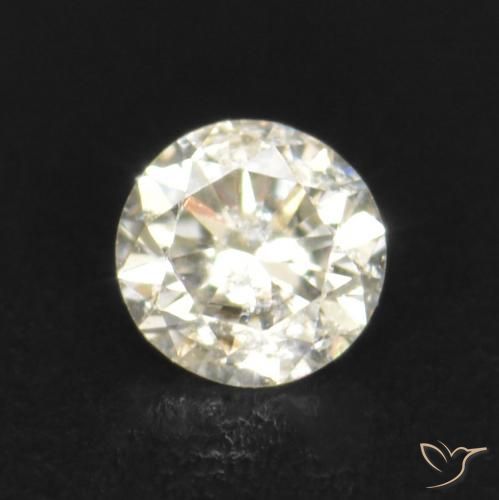 Diamant k naturelle coupe roude, 0,03 ct, VS-SI