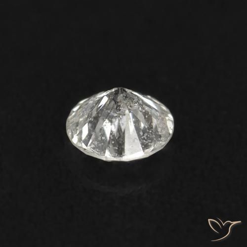 Diamant blanc naturelle coupe roude, 0,02 ct, SI